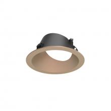 Nora NAPF-3RWWWD - 3" Apollo Round Flanged Wall Wash Trim, Wheat Diffused Finish