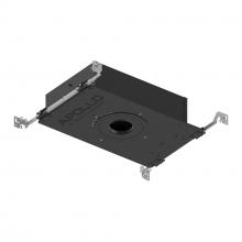 Nora NHAPIC-3R05L23040DP - 3" Apollo Round IC Air-Tight New Construction Housing w/ 0.5" to 0.875" Ceiling Collar,