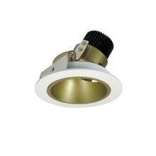 Nora NIO-4RD35QCHMPW - 4" Iolite LED Round Adjustable Deep Reflector, 10-Degree Optic, 850lm / 12W, 3500K, Champagne