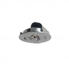 Nora NIO-4RG40QNN - 4" Iolite LED Round Adjustable Gimbal, 10-Degree Optic, 850lm / 12W, 4000K, Natural Metal Finish