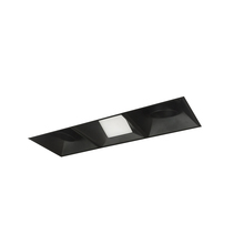 Nora NMIOTL-13-NF-AAW-CDX-10-B - Iolite MLS 3-Head Trimless Reflector Kit, Comfort Dim, 800lm, Black Adj. Snoot/Wall Wash Trims