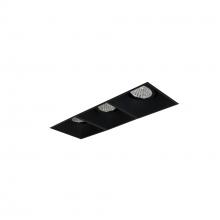 Nora NMIOTL-13-NF-GGG-50X-10-B - Iolite MLS 3-Head Trimless Reflector Kit, 5000K, 1000lm, Black Adj. Gimbal Trims
