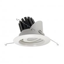 Nora NRM3-57L440FWW - 5" Marquise III Adjustable Regressed Gimbal Baffle, 2500lm, 4000K, Flood Optic, White Baffle &