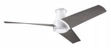 Modern Fan Co. AMB-FM-MW-56-GY-NL-CC - Ambit Flush DC Fan- Matte White Finish; 56" Graywash Blades; No Light; Wall/Remote Combo Control