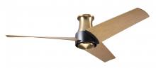 Modern Fan Co. AMB-FM-SBMB-56-MP-NL-CC - Ambit Flush DC Fan- Satin Brass/Matte Black Finish; 56" Maple Blades; No Light