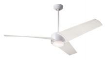 Modern Fan Co. AMB-MW-56-WW-870-RC - Ambit DC Fan- Matte White Finish; 56" Whitewash Blades; 17W LED (Matte White Trim)
