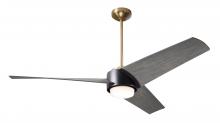 Modern Fan Co. AMB-SBMB-56-GY-870-WC - Ambit DC Fan- Satin Brass/Matte Black Finish; 56" Graywash Blades; 17W LED (Satin Brass Trim)