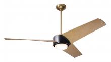 Modern Fan Co. AMB-SBMB-56-MP-870-WC - Ambit DC Fan- Satin Brass/Matte Black Finish; 56" Maple Blades; 17W LED (Satin Brass Trim)