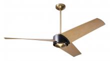 Modern Fan Co. AMB-SBMB-56-MP-NL-CC - Ambit DC Fan- Satin Brass/Matte Black Finish; 56" Maple Blades; No Light