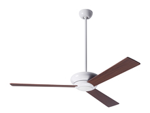 Modern Fan Co. ALT-GW-42-MG-NL-005 - Altus Fan; Gloss White Finish; 42" Mahogany Blades; No Light; Wall Control with Remote Handset (