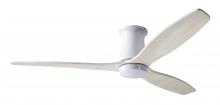 Modern Fan Co. ARB-FM-GW-54-WW-NL-CC - Arbor Flush DC Fan; Gloss White Finish; 54" Whitewash Blades; No Light; Wall/Remote Combo Contro