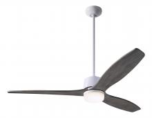 Modern Fan Co. ARB-GW-54-GY-870-CC - Arbor DC Fan; Gloss White Finish; 54" Graywash Blades; 17W LED; Wall/Remote Combo Control