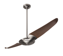 Modern Fan Co. IC2-BN-56-MG-NL-RC - IC/Air (2 Blade ) Fan; Bright Nickel Finish; 56" Mahogany Blades; No Light; Remote Control