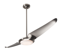 Modern Fan Co. IC2-BN-56-WW-570-WC - IC/Air (2 Blade ) Fan; Bright Nickel Finish; 56" Whitewash Blades; 20W LED; Wall Control