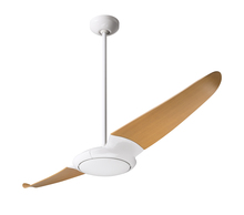 Modern Fan Co. IC2-GW-56-MP-NL-CC - IC/Air (2 Blade ) Fan; Gloss White Finish; 56" Maple Blades; No Light; Wall/Remote Combo Control