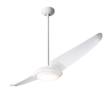 Modern Fan Co. IC2-GW-56-NK-570-CC - IC/Air (2 Blade ) Fan; Gloss White Finish; 56" Nickel Blades; 20W LED; Wall/Remote Combo Control