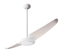 Modern Fan Co. IC2-GW-56-WW-NL-CC - IC/Air (2 Blade ) Fan; Gloss White Finish; 56" Whitewash Blades; No Light; Wall/Remote Combo Con