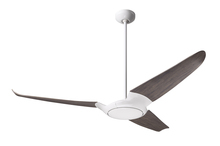 Modern Fan Co. IC3-GW-56-GY-NL-RC - IC/Air (3 Blade ) Fan; Gloss White Finish; 56" Graywash Blades; No Light; Remote Control