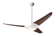 Modern Fan Co. IC3-GW-56-MG-570-CC - IC/Air (3 Blade ) Fan; Gloss White Finish; 56" Mahogany Blades; 20W LED; Wall/Remote Combo Contr