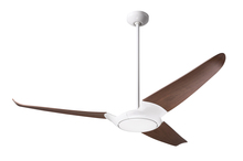 Modern Fan Co. IC3-GW-56-MG-NL-CC - IC/Air (3 Blade ) Fan; Gloss White Finish; 56" Mahogany Blades; No Light; Wall/Remote Combo Cont