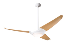 Modern Fan Co. IC3-GW-56-MP-570-RC - IC/Air (3 Blade ) Fan; Gloss White Finish; 56" Maple Blades; 20W LED; Remote Control
