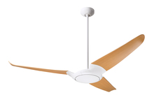 Modern Fan Co. IC3-GW-56-MP-NL-RC - IC/Air (3 Blade ) Fan; Gloss White Finish; 56" Maple Blades; No Light; Remote Control