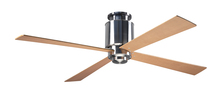 Modern Fan Co. LAP-FM-BN-50-MP-NL-004 - Lapa Flush Fan; Bright Nickel Finish; 50" Maple Blades; No Light; Fan Speed and Light Control (2