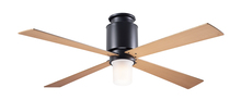 Modern Fan Co. LAP-FM-DB-50-MP-552-005 - Lapa Flush Fan; Dark Bronze Finish; 50" Maple Blades; 17W LED; Wall Control with Remote Handset