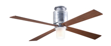 Modern Fan Co. LAP-FM-GV-50-MG-552-005 - Lapa Flush Fan; Galvanized Finish; 50" Mahogany Blades; 17W LED; Wall Control with Remote Handse