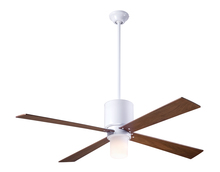 Modern Fan Co. LAP-GW-50-MG-552-004 - Lapa Fan; Gloss White Finish; 50" Mahogany Blades; 17W LED; Fan Speed and Light Control (2-wire)