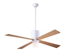 Modern Fan Co. LAP-GW-50-MP-552-004 - Lapa Fan; Gloss White Finish; 50" Maple Blades; 17W LED; Fan Speed and Light Control (2-wire)