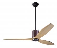Modern Fan Co. LLX-DBCH-54-MP-NL-CC - LeatherLuxe DC Fan; Dark Bronze Finish with Chocolate Leather; 54" Maple Blades; No Light; Wall/