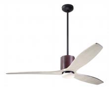 Modern Fan Co. LLX-DBCH-54-WW-271-CC - LeatherLuxe DC Fan; Dark Bronze Finish with Chocolate Leather; 54" Whitewash Blades; 17W LED; Wa