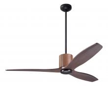 Modern Fan Co. LLX-DBTA-54-MG-NL-CC - LeatherLuxe DC Fan; Dark Bronze Finish with Tan Leather; 54" Mahogany Blades; No Light; Wall/Rem