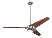 Modern Fan Co. TOR-BN-52-MG-271-003 - Torsion Fan; Bright Nickel Finish; 52" Mahogany Blades; 17W LED; Handheld Remote Control (2-wire