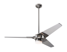 Modern Fan Co. TOR-BN-52-WH-271-005 - Torsion Fan; Bright Nickel Finish; 52" White Blades; 17W LED; Wall Control with Remote Handset (