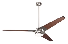 Modern Fan Co. TOR-BN-62-MG-272-003 - Torsion Fan; Bright Nickel Finish; 62" Mahogany Blades; 20W LED; Handheld Remote Control (2-wire