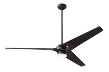 Modern Fan Co. TOR-DB-62-NK-271-004 - Torsion Fan; Dark Bronze Finish; 62" Nickel Blades; 17W LED; Fan Speed and Light Control (2-wire