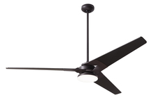 Modern Fan Co. TOR-DB-62-BK-272-003 - Torsion Fan; Dark Bronze Finish; 62" Black Blades; 20W LED; Handheld Remote Control (2-wire)