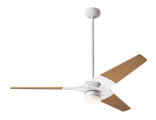 Modern Fan Co. TOR-GW-52-MP-271-003 - Torsion Fan; Gloss White Finish; 52" Maple Blades; 17W LED; Handheld Remote Control (2-wire)