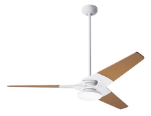 Modern Fan Co. TOR-GW-52-MP-272-005 - Torsion Fan; Gloss White Finish; 52" Maple Blades; 20W LED; Wall Control with Remote Handset (2-