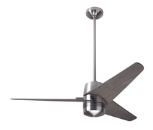 Modern Fan Co. VEL-BN-48-GY-NL-RC - Velo DC Fan; Bright Nickel Finish; 48" Graywash Blades; No Light; Handheld Remote Control
