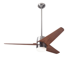 Modern Fan Co. VEL-BN-48-MG-853-CC - Velo DC Fan; Bright Nickel Finish; 48" Mahogany Blades; 17W LED; Wall/Remote Combo Control