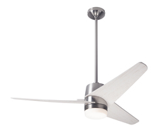Modern Fan Co. VEL-BN-48-WW-853-WC - Velo DC Fan; Bright Nickel Finish; 48" Whitewash Blades; 17W LED; Wall Control