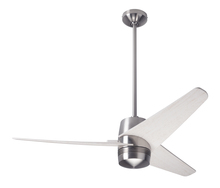 Modern Fan Co. VEL-BN-48-WW-NL-CC - Velo DC Fan; Bright Nickel Finish; 48" Whitewash Blades; No Light; Wall/Remote Combo Control