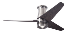Modern Fan Co. VEL-FM-BN-48-EB-NL-WC - Velo Flush DC Fan; Bright Nickel Finish; 48" Ebony Blades; No Light; Wall Control