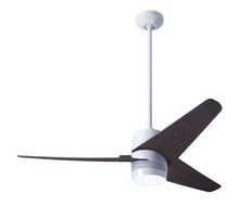 Modern Fan Co. VEL-GW-48-EB-NL-WC - Velo DC Fan; Gloss White Finish; 48" Ebony Blades; No Light; Wall Control