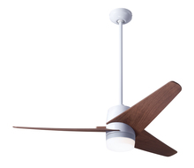 Modern Fan Co. VEL-GW-48-MG-853-RC - Velo DC Fan; Gloss White Finish; 48" Mahogany Blades; 17W LED; Handheld Remote Control