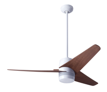 Modern Fan Co. VEL-GW-48-MG-NL-CC - Velo DC Fan; Gloss White Finish; 48" Mahogany Blades; No Light; Wall/Remote Combo Control