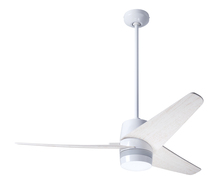 Modern Fan Co. VEL-GW-48-WW-NL-WC - Velo DC Fan; Gloss White Finish; 48" Whitewash Blades; No Light; Wall Control